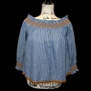 THML Boho Off-The-Shoulder Top Size Small